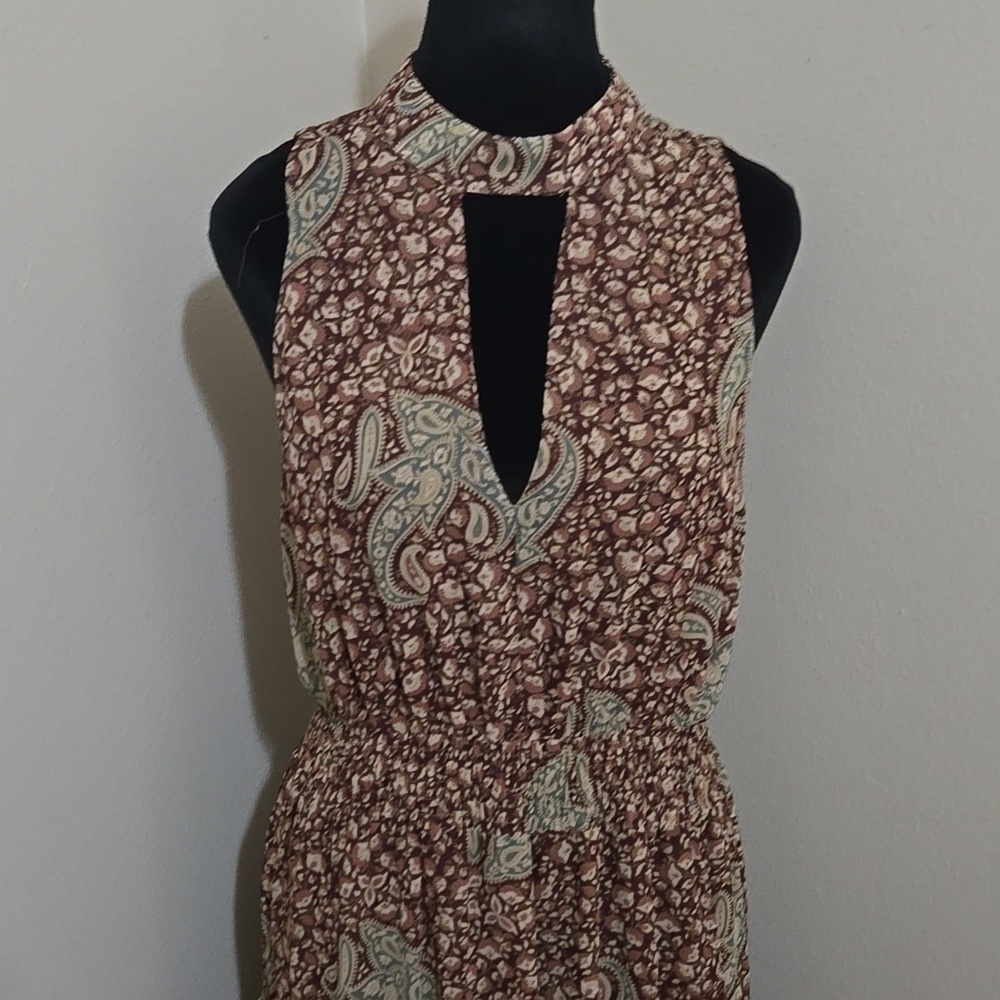 Womens Bohenian Aura Elegant Paisley Maxi Dress Size M - Picture 2 of 6